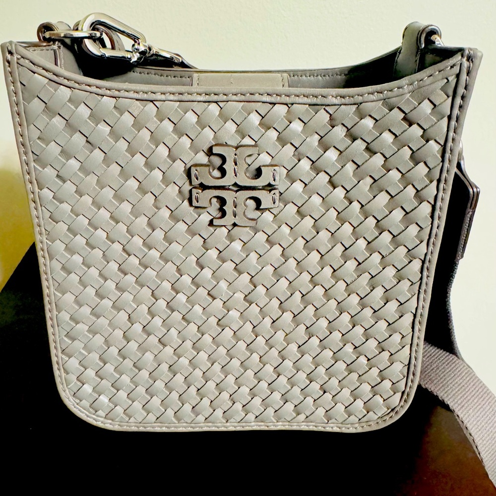 Tory Burch Gray Thea Woven Mini